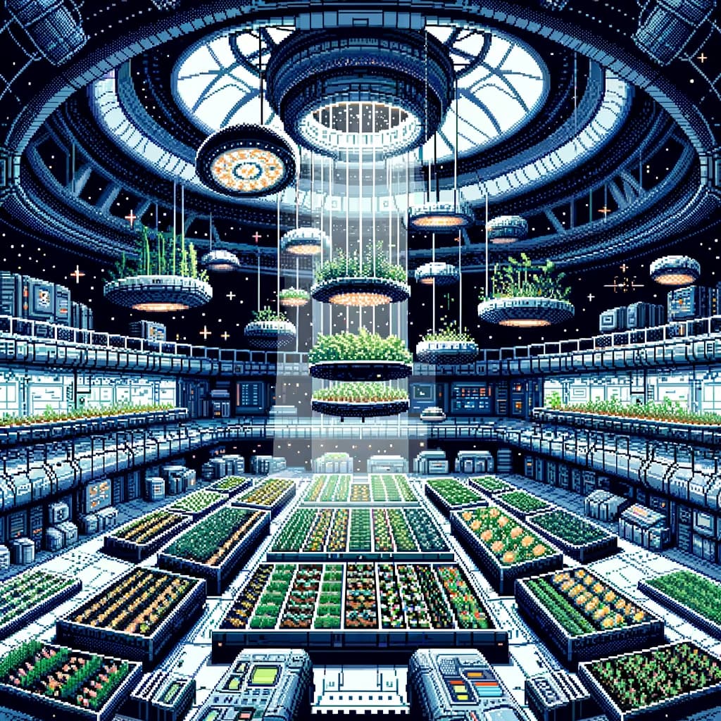 Coltivazione sospesa in anti-gravita